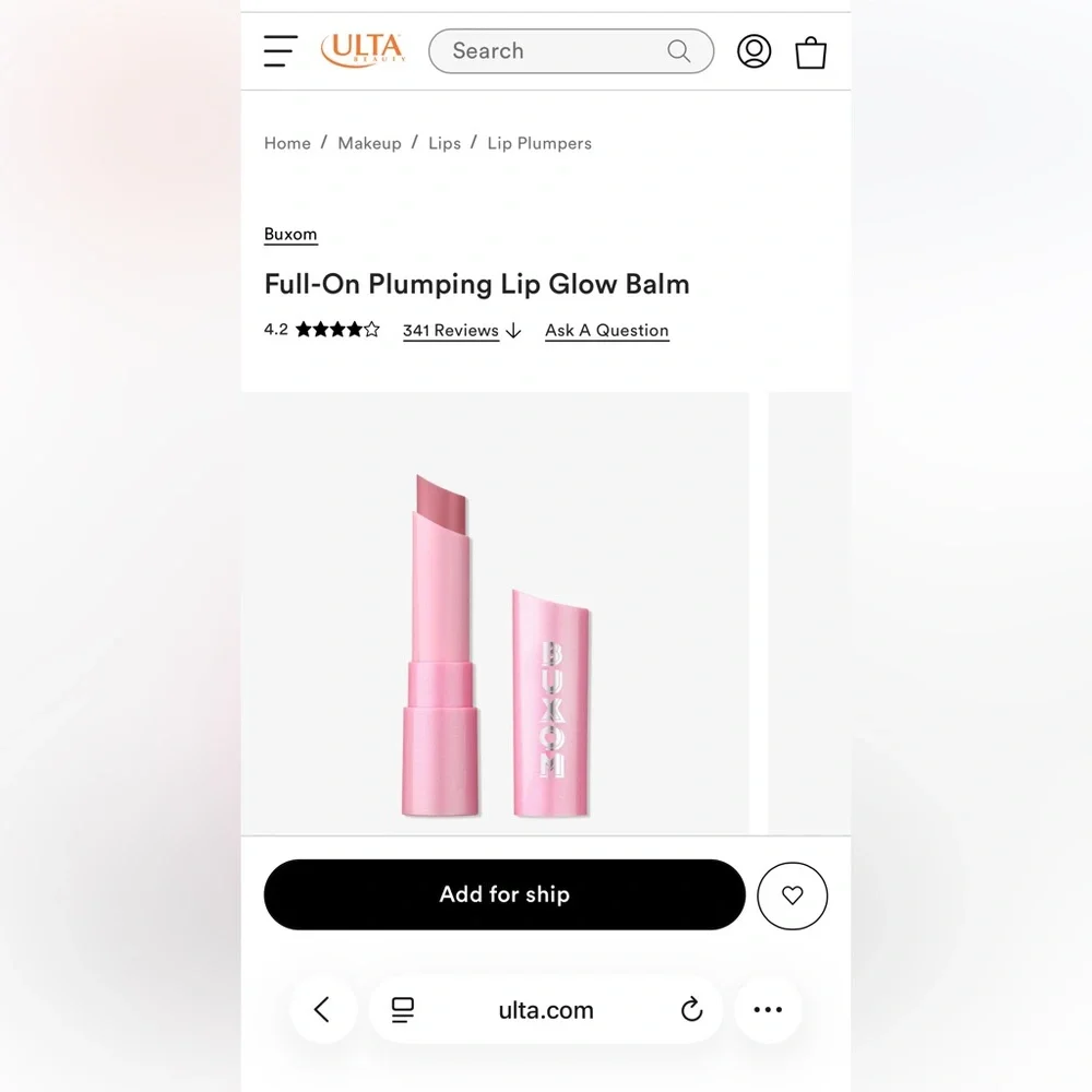 Buxom - Full-On Plumping Lip Glow Balm in Rose All Day